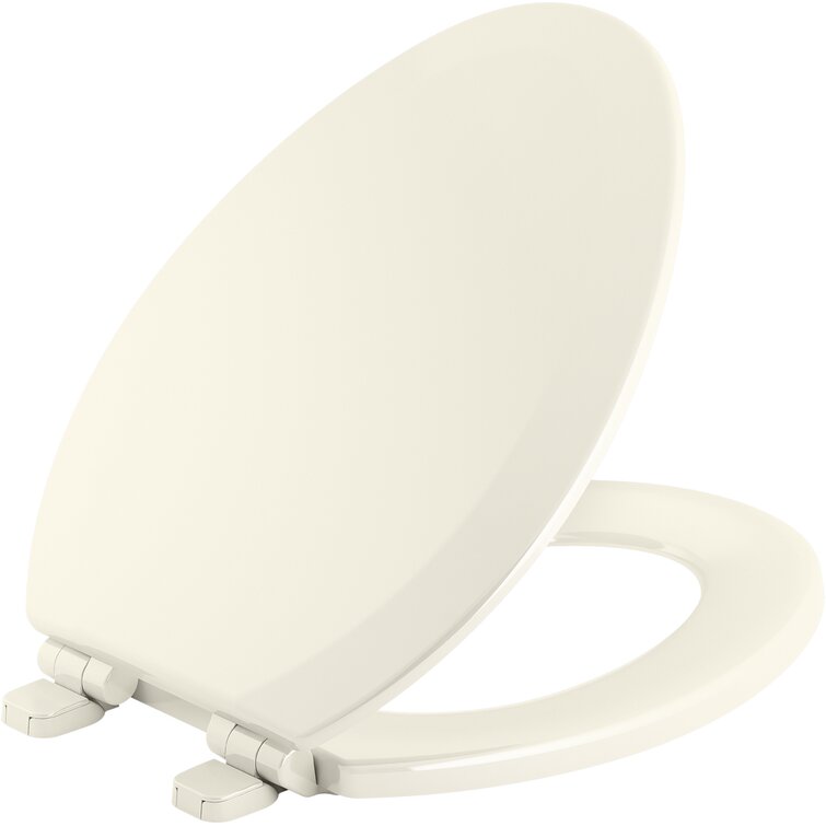 Oblong wood store toilet seat